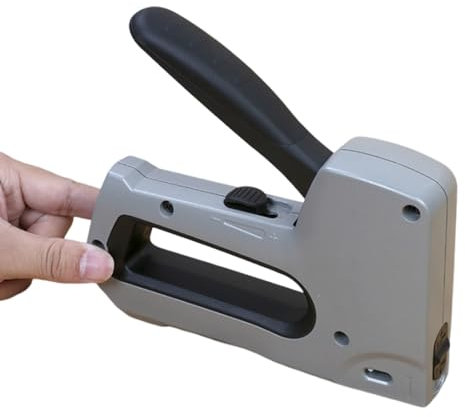 Purzen Pistola de Grapas de tapicería de Alta Resistencia con 1000 Grapas Mixtas, Pistola Grapadora para Madera, Manualidades, carpintería, decoración de Bricolaje