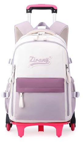 Yumenam Fille Garcon Sac à Dos à roulettes,Cadeaux Scolaire Cartable Scolaire à Roulettes Enfant Trolley Bag Sac à Dos Roulette Filles Primaire Sac Cabine Voyage Enfant