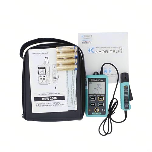 Japan Quality KYORITSU DC MILLIAMP CLAMP METER Clamp Current meter KEW 2500 2510 Max DC120mA Clamp CURRENT TESTER High Precision 0.01mA 0.2% accuracy Current Pliers Ammeter Smart Ammeter Pliers(2500)