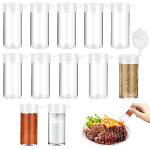 TNOMSNO 10 Stück Salz- und Pfefferstreuer-Set, 6 g Reisesalz und pfefferstreuer