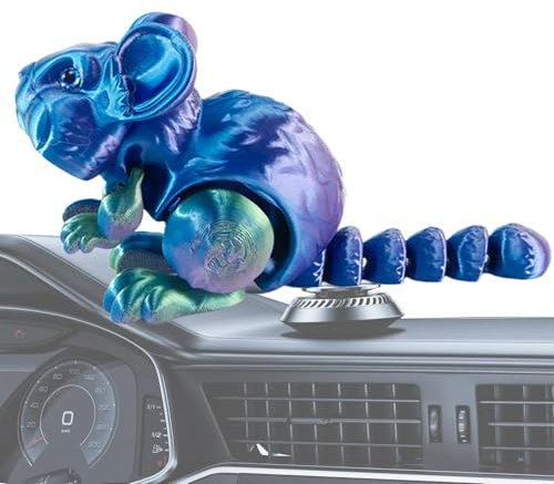 Stronrive Dreidimensional Bedruckte Spielzeugtiere,Dreidimensional Bedruckte Zappeltiere | Hamster-Fidget-Spielzeug mit Gelenk zur Anzeige | Bedruckte süße Tierpuppen für Ostern, Geburtstag, Neujahr