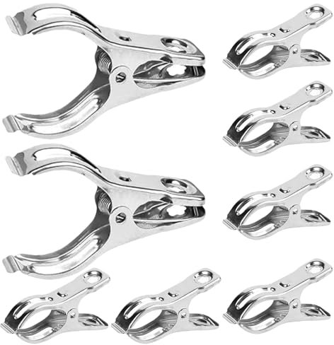 Clip da giardino – Clip per serra – Clip per film, rete ad alte prestazioni | Le staffe garantiscono una presa forte, mantengono salviette per ombra, coperture per piante da giardino, fissaggio