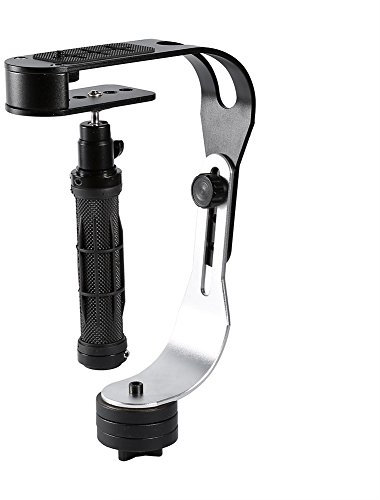 Delaman Stabilizzatore video palmare per videocamera, Pro Steadycam per fotocamera digitale, videocamera, DV, DSLR, SLR, design leggero, facile da usare, regolabile, ideale per la realizzazione di