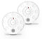 Smoke Alarm for Home, 2 Pack, Smoke Detectors with Test Silence Button Certified EN 14604:2005+AC:2008 Advanced 10 Year Optical Sensor, Low Battery Warning for Enhanced Home Safety