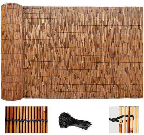 NaturalFence Paravent en bambou respectueux de l'environnement pour l'intimité du jardin 90 x 600 cm