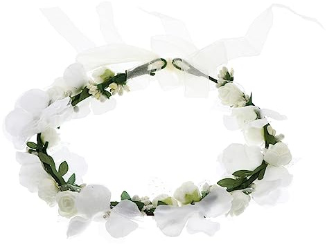NIYANGLE Realistischer Haarkranz Aus Künstlichen Girlanden Naturgetreuer Haarschmuck Für Strandurlaub Exquisiter Kopfschmuck Mit Strapazierfähigem Material Farbecht Und Langlebig Für Hochze