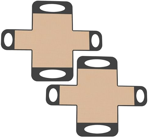 Tapis Cuisson Silicone, Lot de 2 Tapis Transfert Pâte 23x13 cm pour Moule Pain, Antiadhésif Résistant à la Chaleur (Gris)