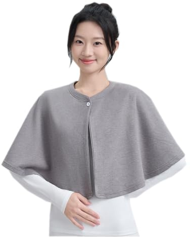 OhMill Femmes Épaulière Châle Cape Printemps Automne Thermique Wrap Poncho Couverture pour Tous