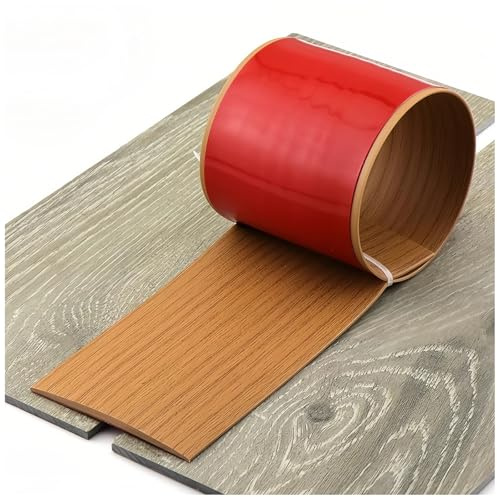 Vinyl Übergangsleiste Selbstklebend – Dicke Türschwellen Leiste für Parkett, Bodenfugen & Laminat – Übergangsprofil Für Fliesen & Teppich Geeignet(Yellow Oak,7.6cm*2.0m)