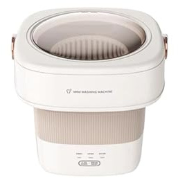 Lavatrice portatile, Mini Lavatrice For Biancheria Intima, Calzini, Vestiti, Asciugamani, Sterilizzazione All'ozono, Riscaldamento Automatico, 6 L per campeggi, dormitori, appartamenti(Gray)