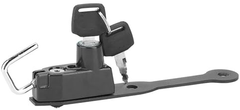 aqxreight Cerradura Antirrobo para Casco de Motocicleta, Izquierda, Compatible con CBR400R CBR500R (BLACK)