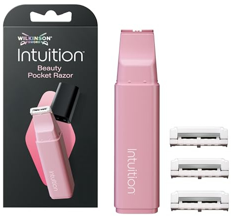 Wilkinson Sword Intuition Beauty Pocket Razor | Rakhyvel med lock och 3 x ersättningsblad