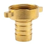 Gardena Messing-Schlauchverschraubung 2-teilig: Verschraubung aus hochwertigem Messing, 33,3 mm (G 1 Zoll)-Gewinde, für 19 mm (3/4 Zoll)-Schläuche (7141-20)