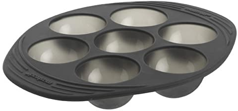 MASTRAD - Moule 7 Demi-Sphères - 100% Silicone Premium - Anti-Adhésif - Maintien Parfait - Gris Fumé