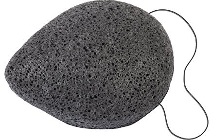 CROLL & DENECKE Spugna Konjac: carbone di bambù, confezione da 1 (1 x 1 pezzo)