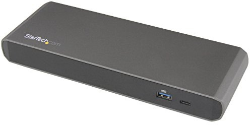 StarTech Thunderbolt 3 Dock, Dual 4K 60Hz DP, 85W, 3-Port USB, Ethernet | 40Gbps, dual 4K 60Hz DP and Thunderbolt outputs, 2x front USB-A fast-charge, 1x USB-C, daisy chain up to 5 TB3