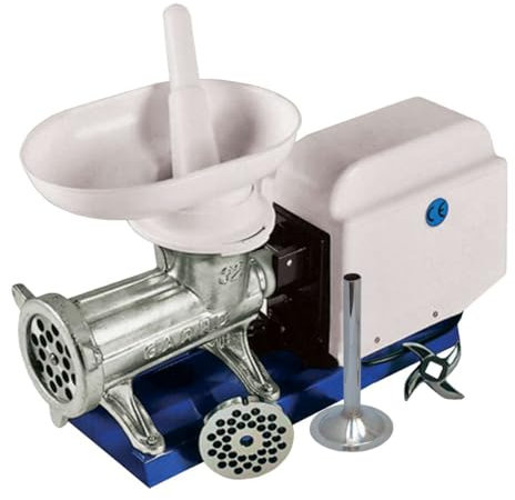 Garhe Elektrischer Wursthacker Nr. 32 auf Metallbasis und ovaler Öffnung, extra breiter Motor GR9