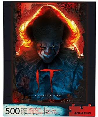 AQUARIUS NMR Distribution 62169 20411313923 Aquarius It Chapter 2 (Film) Pennywise 500 Pc Jigsaw Puzzle, Black, único
