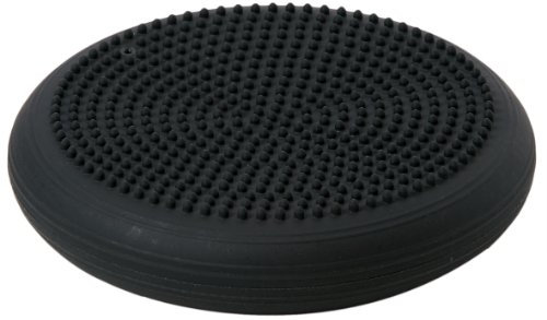 Togu Balancekissen Dynair Ballkissen Senso 33 cm, Sitzkissen mit Noppen (schwarz)