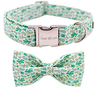 Unique style paws Hundehalsband mit Schleife, Fliege Hundehalsband Verstellbare Halsbänder mit Softy Fliege für kleine mittelgroße Groß und Katzen