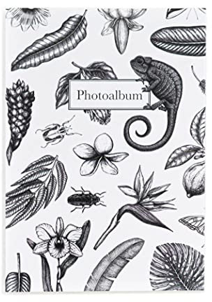 Grupo Erik Fotoalbum Einsteckalbum 10x15 Tropical BW - Foto Einsteckalbum 10x15 - Fotobuch für 36 Fotos