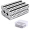 Vinabo 60PC Imanes de Neodimio, Imán Pequeño Redondo 6 x 3 mm, Imanes para Bricolaje Manualidades Oficina Pinboard, Pizarra Magnética, Frigorífico, Imanes Cónicos, Imanes de Notas, Plata
