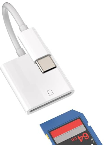 Adapter SD-Kartenleser USB C Typ Externer Speicher Thunderbolt 4 SD Card Reader Adapter kompatibel für Huawei Xiaomi Redmi Google Samsung Macbook Air Mac Pro M2 Tablet Compact Flash Stick Kabel