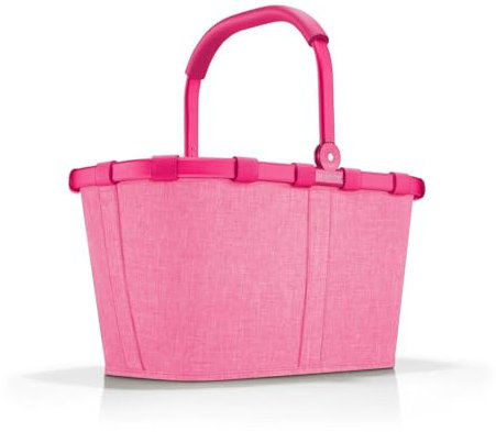 reisenthel carrybag frame twist pink – Stabiler Einkaufskorb mit viel Stauraum und praktischer Innentasche – Elegantes und wasserabweisendes Design