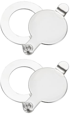 PATIKIL 9/16 Peephole Cover,Door Peephole Protector Privacy Door Viewer Cover for Home Security Apartment Hotel,Bright Chrome 2pcs