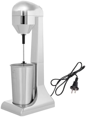 Standmixer, mit Zwei Gänge, 500ml Mixbehälter, Mini Smoothie Maker, Blender elektrisch, Küchenmixer, Shake Mixer 100W(Silber)