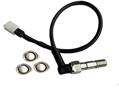 Interrupteur de feu arrière hydraulique Universel M10 X 1.25mm, Double Boulon Banjo, Pression de Frein, Compatible avec Les Motos(1 Piece)