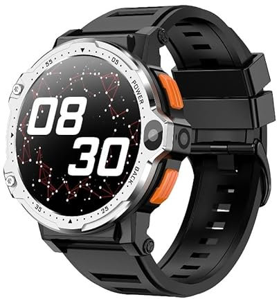 PG999 - Reloj inteligente Android 4G de 1.54 pulgadas, pantalla HD, cámara dual, GPS, WiFi, 64 GB, 4G LTE, tarjeta SIM, Android, Bluetooth, para hombre, reloj inteligente para hombre (plateado, 2 GB