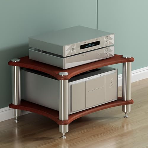 Genérico Soporte para Altavoces de 2 Niveles para Medios AV, Receptor AV, Soporte para componentes de Audio, Consola de Videojuegos, estantería, Armario Hi-Fi, Armario para componentes de Audio para