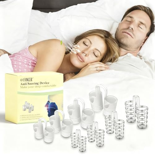 Set de 8 Clip Nasales Anti Roncar, Ayudar a Dormir Mejor