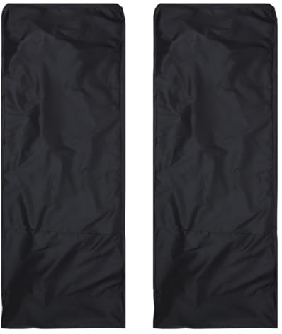 Luxshiny Housse Imperméable pour Chaise Longue de Plage Lot de 2 Housses en Tissu Oxford 210D Noir Protection Anti-Poussière et Anti-Uv
