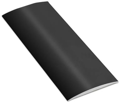 Express Nosings Cover Strip, Self-Adhesive Door Threshold Trim, 38mm Vinyl Tile Transition Strip, Black, Silver, Gold (Matt Black)