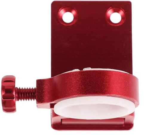 Hemobllo Foldable Red Aluminum Alloy Fishing Umbrella Holder for Fishing Box and Umbrella Pole Rust Resistant with Quick Installation Fits 20-26mm Diameter Poles for Pier Angling