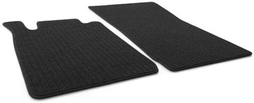 Fußmatten passgenau für Mercedes SLK R170 (1996-2001) AMG Matten Rips Automatten 2-teilig Set Schwarz Autoteppich Original Qualität