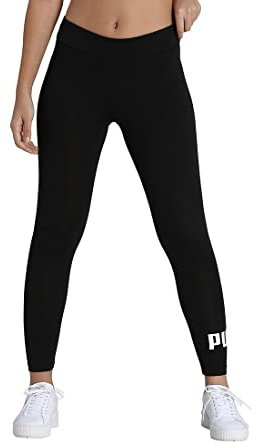 Puma Essentials Logo W Legging Deportivo de Talle Alto, Mujer, Negro, L