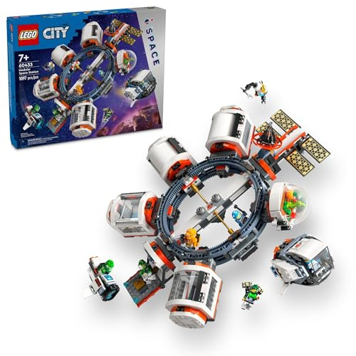 Lego City - 60433 Juguete Modular de la estación Espacial Stem de exploración Modular con 6 Minifiguras de Astronauta, Regalos para niños, niñas y niños a Partir de 7 años