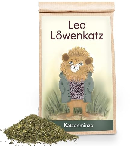 LEO LÖWENKATZ Echte Katzenminze für Katzen (Catnip) Getrocknet als Katzenspielzeug zu verwenden (z.B. für das Befüllen von Säckchen)
