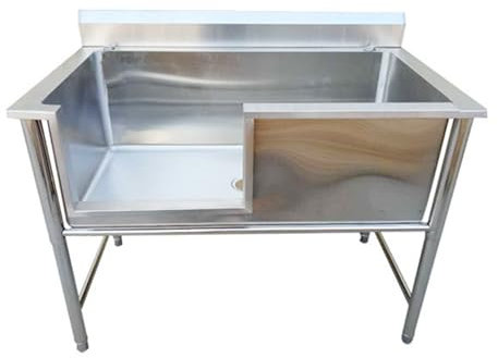 Professionelle Hundebadestation Aus Edelstahl,Hundewaschstation,Hundebadewannen,Hundepflegewanne,Hundebadewanne,Haustierwaschbecken Für Zu Hause,Für Große,Mittlere Und Kleine Haustiere(120cm/47.2in)