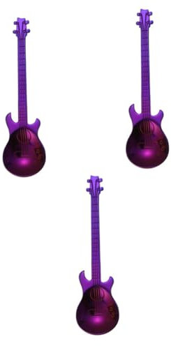 Alipis 3 Stk Kaffeerührlöffel stainless steel inoxlm family Gitarren-Teelöffel Kaffee-Mischung Schaufeln Scoop Küchenzubehör Kaffeelöffel Lebensmittel Dessertlöffel Zuckerlöffel Esslöffel
