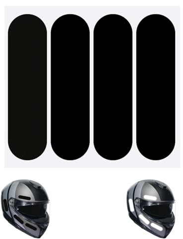 4 Streifen Reflektoren Aufkleber Motorradhelm, Reflektor Sticker für 3M Hohe Qualität, Reflektor Nacht Sichtbarkeit Signalisierung für Helmaufkleber Elektrofahrzeuge, Fahrrad Aufkleber Reflektierende