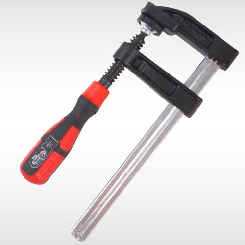 F-clamp Soft Grip Handle DIY Hand Tools Clamps for Woodwork Hand Grip Carpenters Tools Clamps Quick Grip Wood Clamps DIY Professional (4, 150mm / 6 F Clamp)