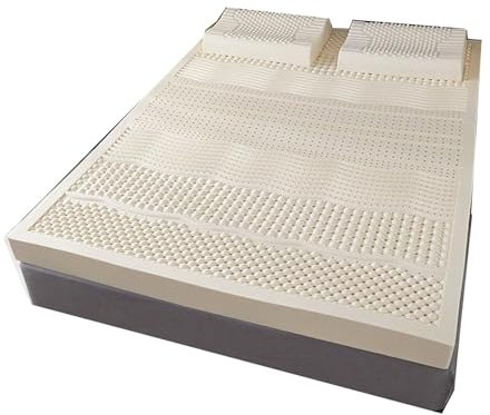 HENXUE Naturlatex-Matratze, Kompression Und Keine Verformung, Wabenporen-Belüftung, Weich Und Bequem, Latex-Matratze, 7,5 cm Dick,120cmx190cm