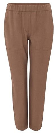 OPUS Damen Jogpants | Jogpants MYHA Relaxed aus weichem Flanell Stoff Cocoa, 38