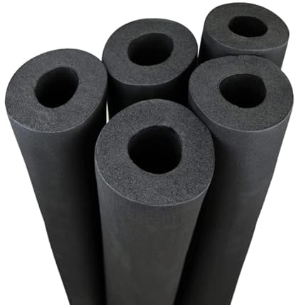 Outdoor Antifreeze Insulation Pipes Foam Tube, 2.0m Pipe Insulation/Lagging/Cladding, Black Rubber Insulation Hose, Waterproof Retardant, Pipe Cover ID 6-48 mm(ID 20 mm × T 15 mm × L 2.0 m)