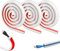 FHBHJNATC Canaleta Cables Pared Adhesivo PVC, Canaletas para Cables Adhesivas Blanco, Tapa Cables Pared, Bandejas Portacables Autoadhesivas para Ocultar Cables en Paredes y Suelos