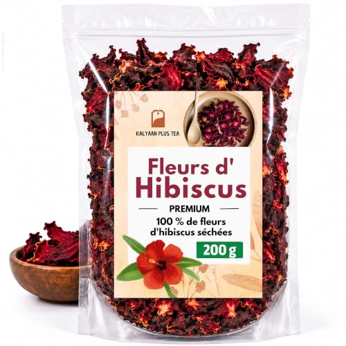 Flor de Jamaica 200Gr Te de Hibisco para adelgazar | Flor de Hibisco Infusiones Detox - Hibiscus